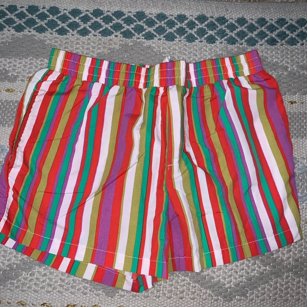 Urban outfitters striped nylon shorts. Size is S.